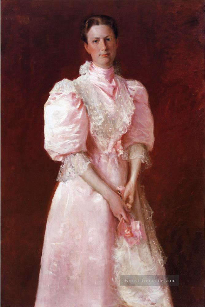 Studie in Rosa aka Porträt von Frau Robert P McDougal William Merritt Chase Ölgemälde
